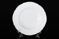Набор тарелок глубоких "Белый узор", 23 см, 6 шт.