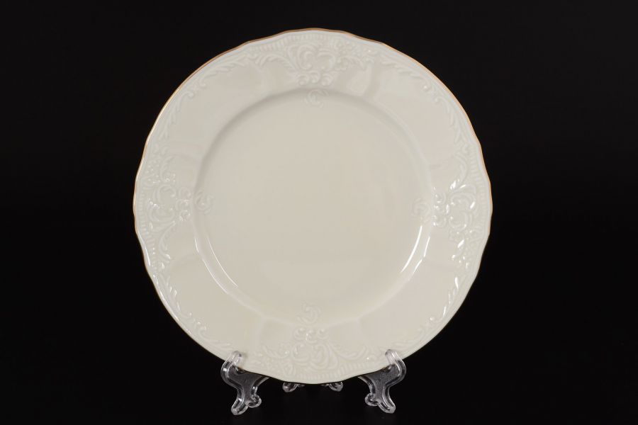 Набор тарелок "Белый узор BE-IVORY", 17 см, 6 шт.