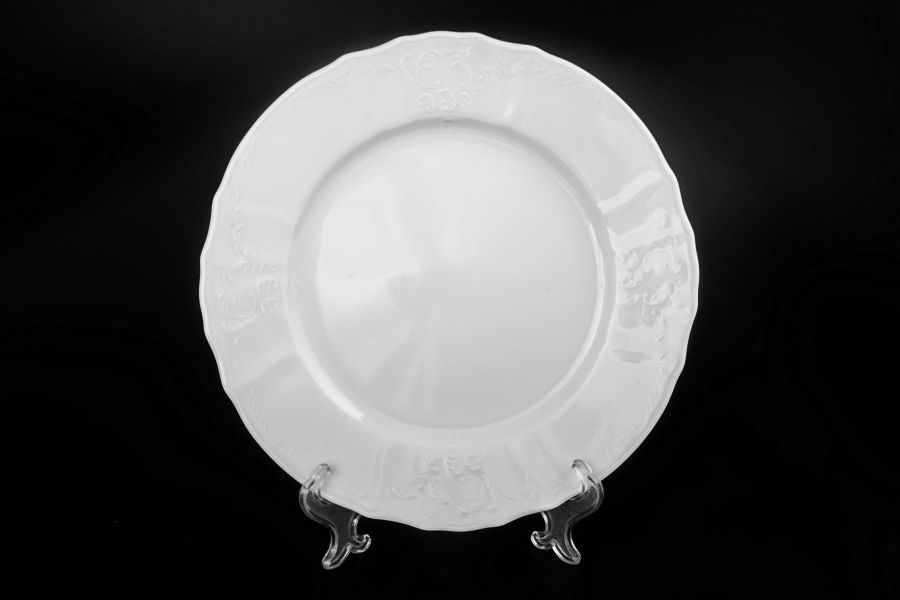 Набор тарелок (без декора), 25 см, 6 шт.
