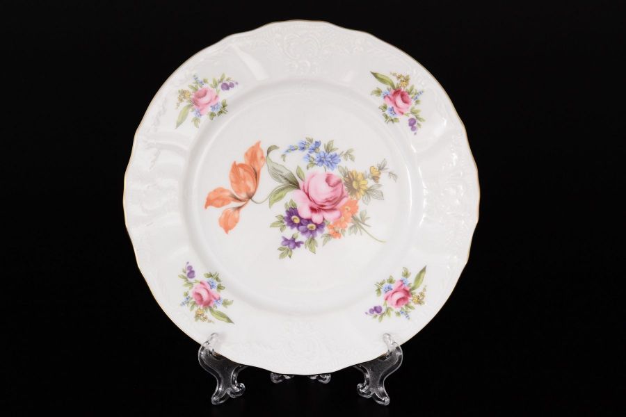 Набор тарелок "Полевой цветок", 21 см, 6 шт.
