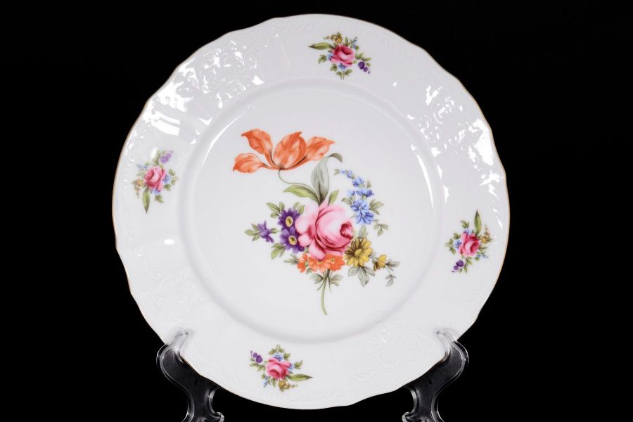 Набор тарелок "Полевой цветок", 25 см, 6 шт.