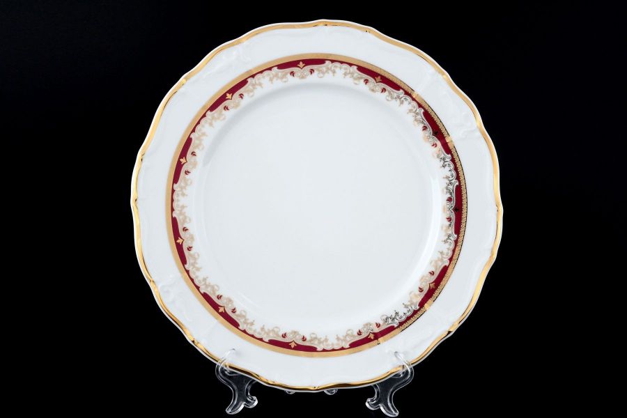 Набор тарелок 27 см "Мария Луиза Красная лилия", 6 шт.
