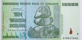 ЗИМБАБВЕ - 10 ТРИЛЛИОНОВ долларов 2008 UNC ПРЕСС из пачки