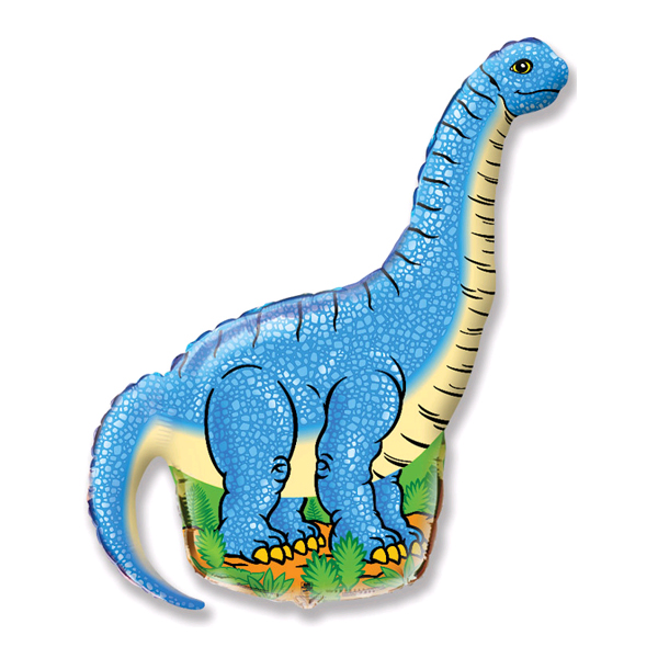Динозавр Диплодок шар фольгированный с гелием