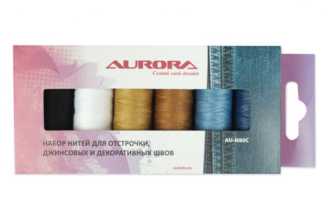 Набор швейных ниток AURORA арт. Арт. AU-N80C