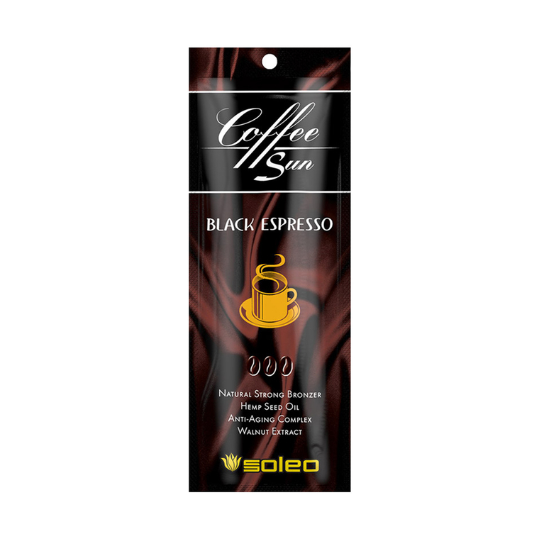 крем для солярия "SOLEO" Black espresso Максимальный натуральный бронзатор 15ml