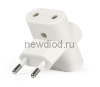 Блок Smartbuy, 3 гнезда под плоскую вилку белый 6А 250B (SBE-06-A04-3)