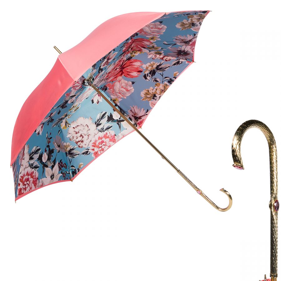 Зонт-трость Pasotti Magenta Bouquet Oro