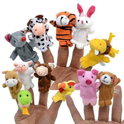 Набор пальчиковых кукол "Животные" 12 штук