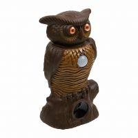 Садовый ультразвуковой отпугиватель вредителей со светодиодной подсветкой Owl Alert (2)