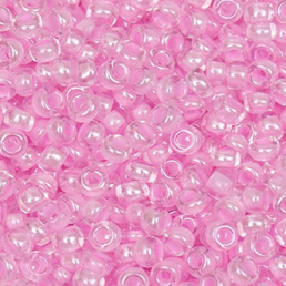 Бисер чешский 38123 прозрачный розовая линия внутри Preciosa 1 сорт купить оптом