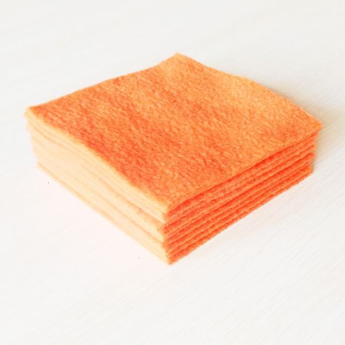 Отрезы - Оранжевый флис (Полартек) однотонный
