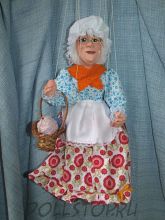 Чешская кукла-марионетка Бабушка - Babička (Чехия, Praha, Hand Made, авторы  Ивета и Павел Новотные)