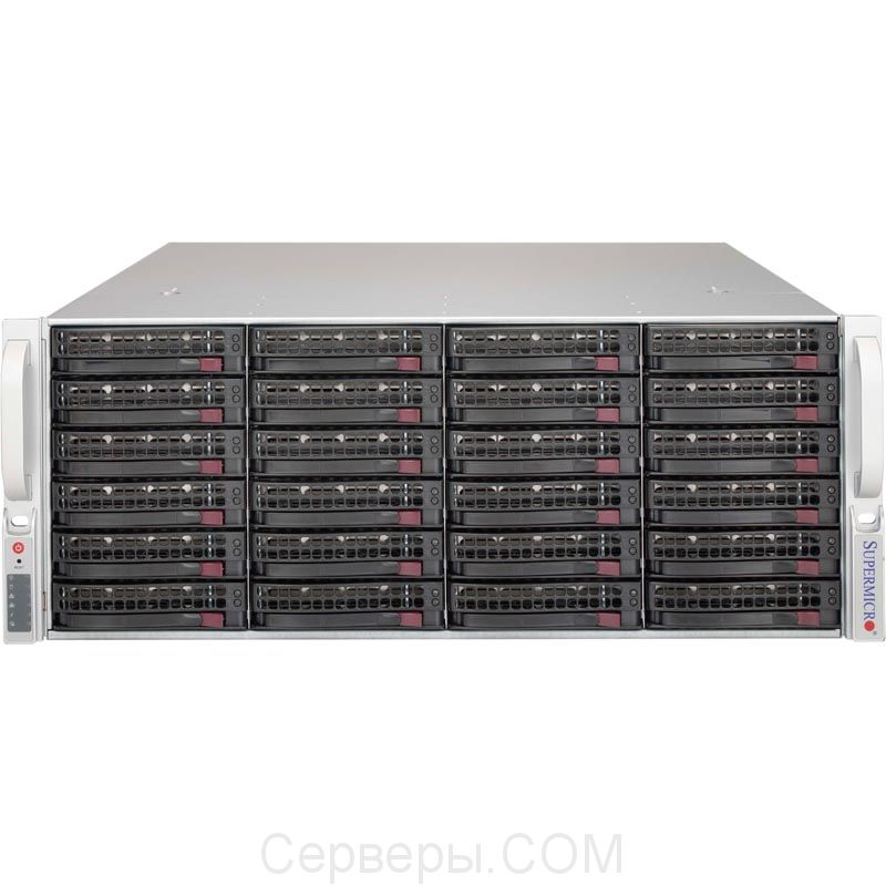 Корпус Supermicro SuperChassis 846BE1C-R1K23B Rack 1200Вт Чёрный 4U, CSE-846BE1C-R1K23B