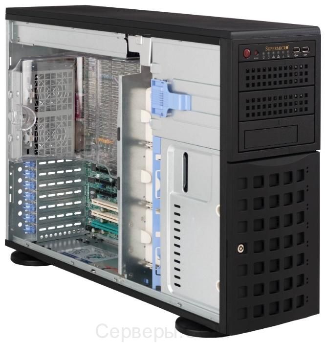 Корпус Supermicro SuperChassis 745TQ-R1200B Tower/Rack 1200Вт Чёрный 4U, CSE-745TQ-R1200B