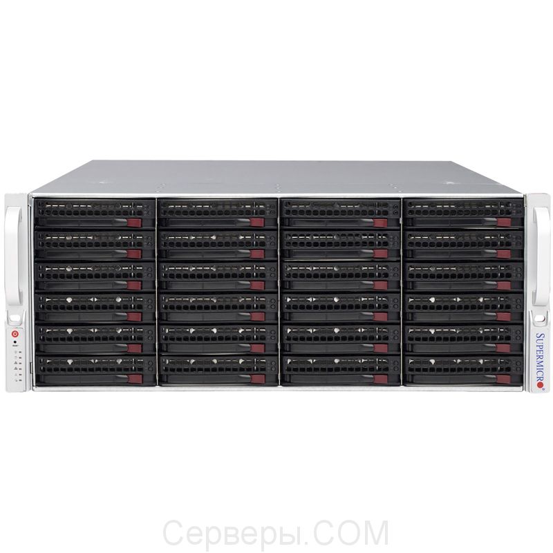 Корпус Supermicro SuperChassis 846BE1C-R1K28B Rack 1280Вт Чёрный 4U, CSE-846BE1C-R1K28B