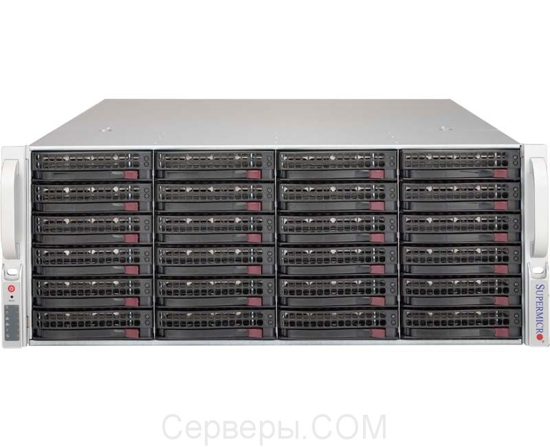 Корпус Supermicro SuperChassis 846BE1C-R1K03JBOD Rack 1000Вт Чёрный 4U, CSE-846BE1C-R1K03JBOD