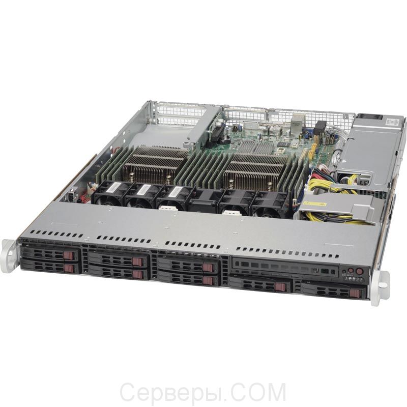 Серверная платформа Supermicro SuperServer 1028R-TDW 1U 2xLGA 2011v3 8x2.5", SYS-1028R-TDW