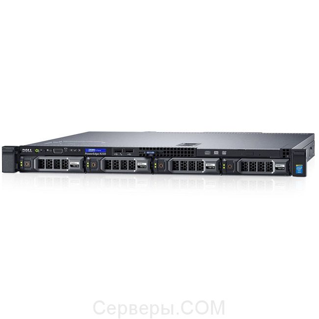 Сервер Dell PowerEdge R230 3.5" Rack 1U, R230-AEXB-006