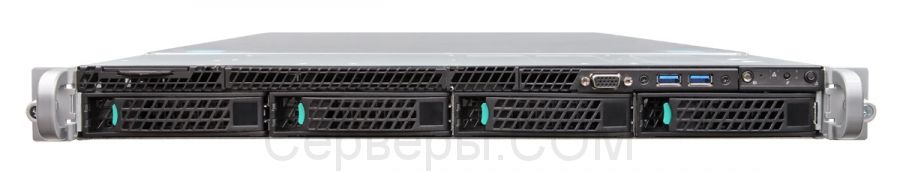 Серверная платформа Intel Wildcat Pass 1U 2xLGA 2011v3 4x3.5", R1304WT2GS