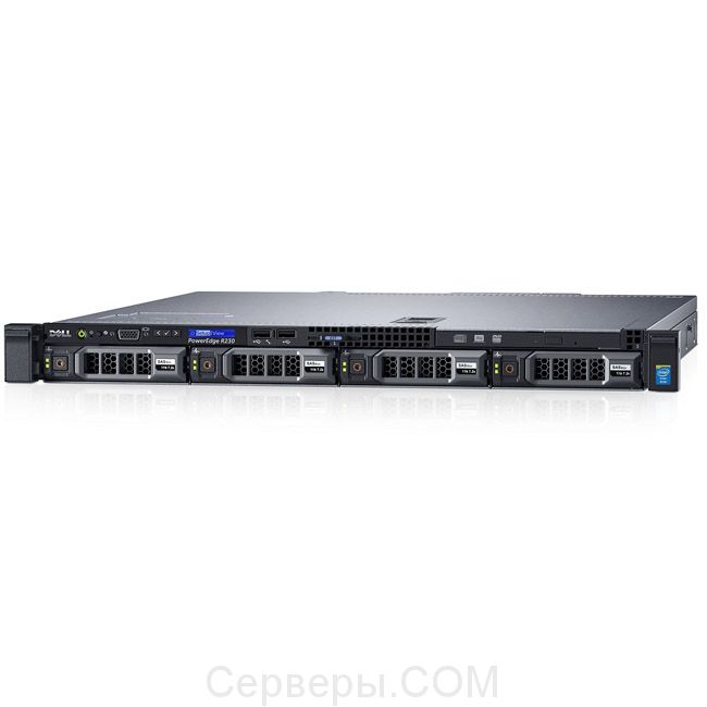 Сервер Dell PowerEdge R230 3.5" Rack 1U, 210-AEXB-68