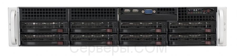 Серверная платформа Supermicro SuperServer 6027R-TDARF 2U 2xLGA 2011 8x3.5", SYS-6027R-TDARF