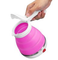 Складной чайник силиконовый электрический Collapsible Silicone, 600 мл, цвет Розовый (4)