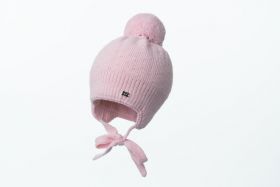 Зимняя шапочка "Маковка", розовый