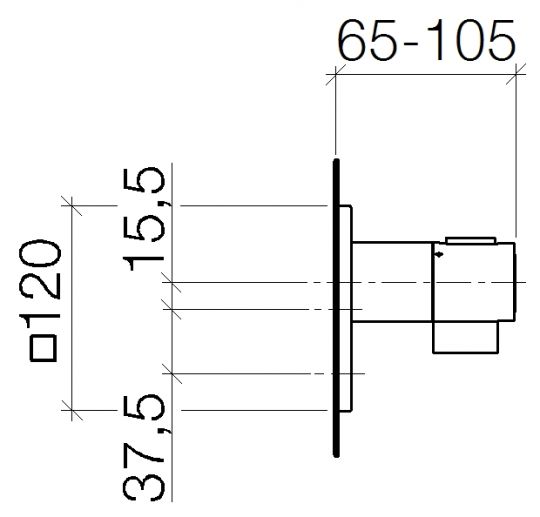 Dornbracht Symetrics смеситель для душа 36417985 схема 1