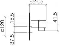 Dornbracht Symetrics смеситель для душа 36416985 схема 1