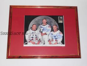 Автографы: экипажа «Аполлон-11» - Нил Армстронг, Базз Олдрин, Майкл Коллинз. Редкость