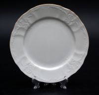 Набор тарелок "Белый узор", 19 см, 6 шт.