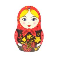 Разделочная Доска Сувенирная МАТРЁШКА Хохлома с Рябиной