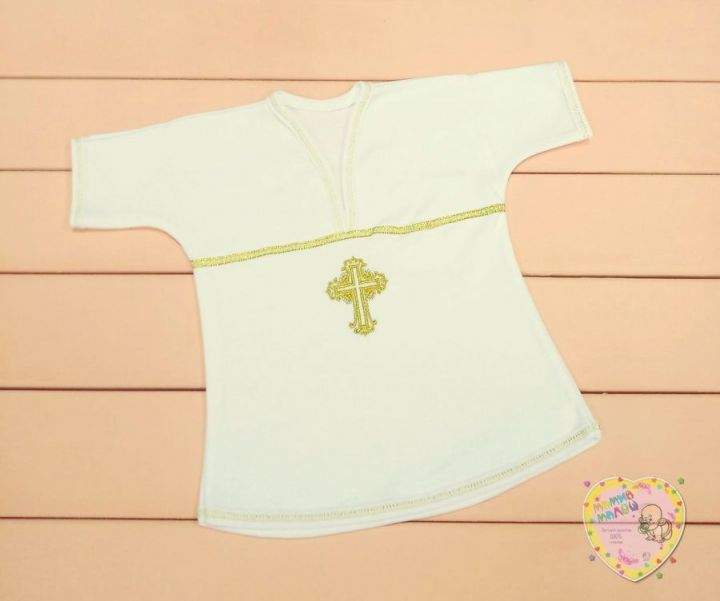Крестильная рубашка V-RP033(k)-ITp(b) Мамин Малыш