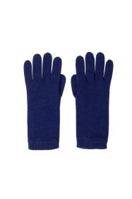 Кашемировые вязаные перчатки для Леди удлиненные с короткой манжетой (100% драгоценный кашемир), цвет синий туарег. TUAREG SHORT CUFF WOMENS CASHMERE GLOVES