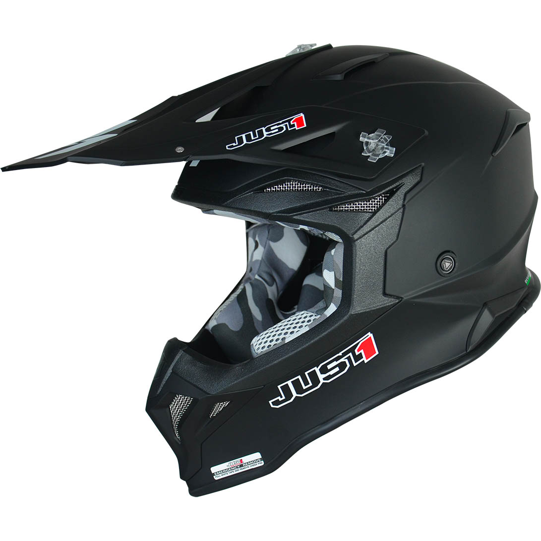 Just1 J39 Solid Black Matt шлем для мотокросса и эндуро