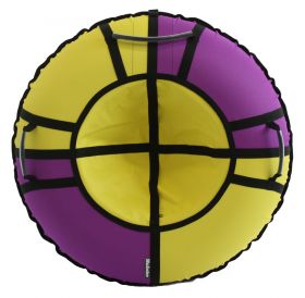 Тюбинг Hubster Хайп фиолетовый-желтый 120 см