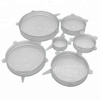 Силиконовые Крышки Silicone Sealing Lids, 6 шт, Цвет Белый (2)