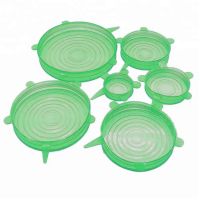 Силиконовые Крышки Silicone Sealing Lids, 6 шт, Цвет Зеленый (2)