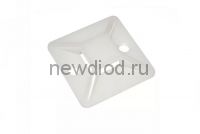 Площадка самоклеящаяся ПС-20 20х20 под хомуты (100штук/упаковка) IN HOME