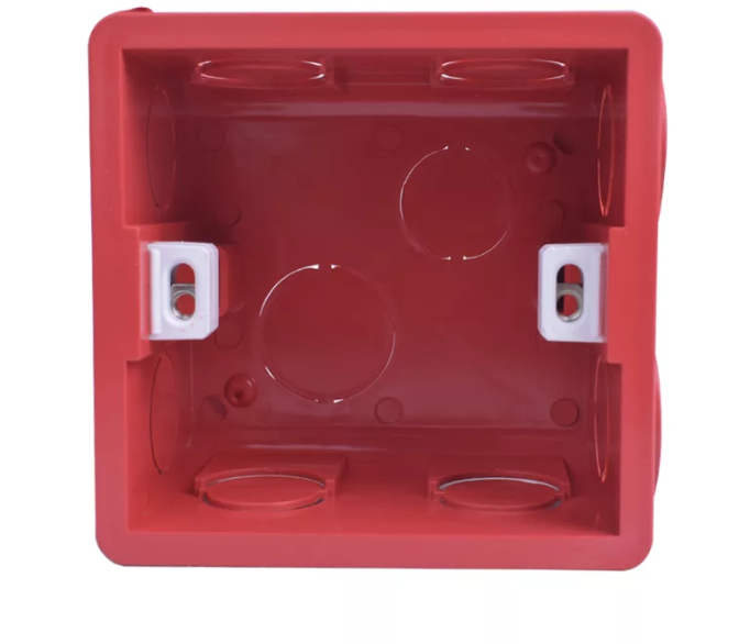 Подрозетник  Transparent Mounting Box Internal Cassette 86х83х50 ( Красный )
