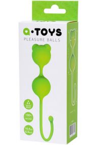Вагинальные шарики Toyfa A-Toys Pleasure Balls салатовые