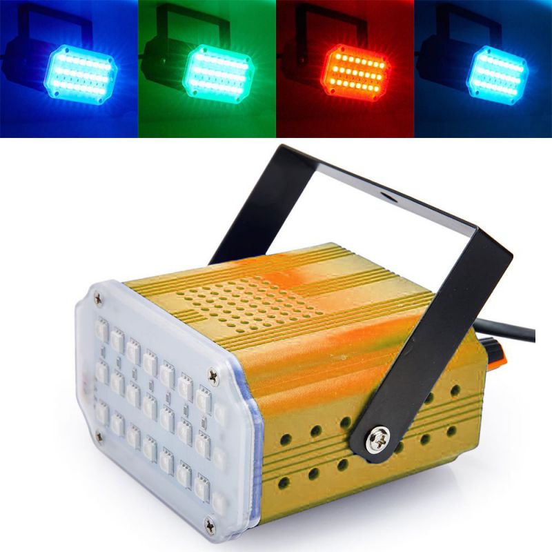 Комнатный Мини-Стробоскоп Mini Room Strobe 24 LED, Цвет Желтый