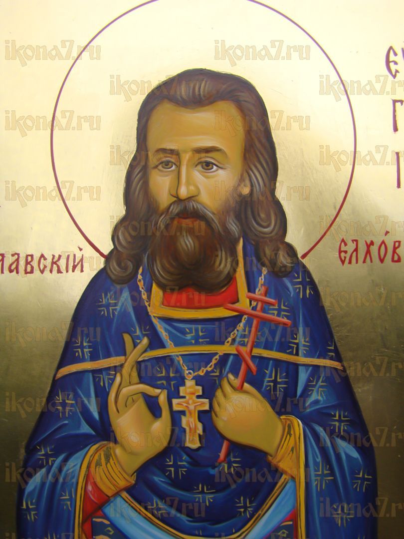 Икона Евгений Переславский священномученик (рукописная)