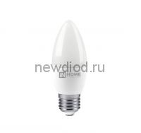 Лампа светодиодная LED-СВЕЧА-VC 4Вт 230В Е27 3000К 360Лм IN HOME