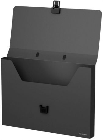 Портфель пластиковый ErichKrause Classic, A4, черный