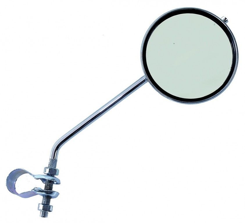 Зеркало плоское круглое с кольцевым креплением 80 мм