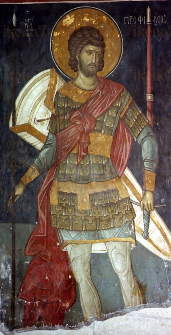 Икона Трофим Никомидийский мученик (рукописная)