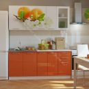 Кухонный гарнитур Риал K-59 Оранжевый 1800
