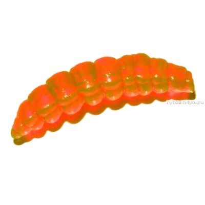 Мягкая приманка Red Machine Личинка 35 мм / упаковка 10 шт / аттракант: сыр / цвет: 044 Fire Carrots